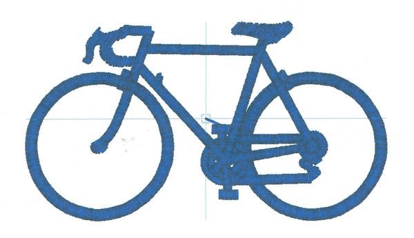 Racing Bike Embroidery Design