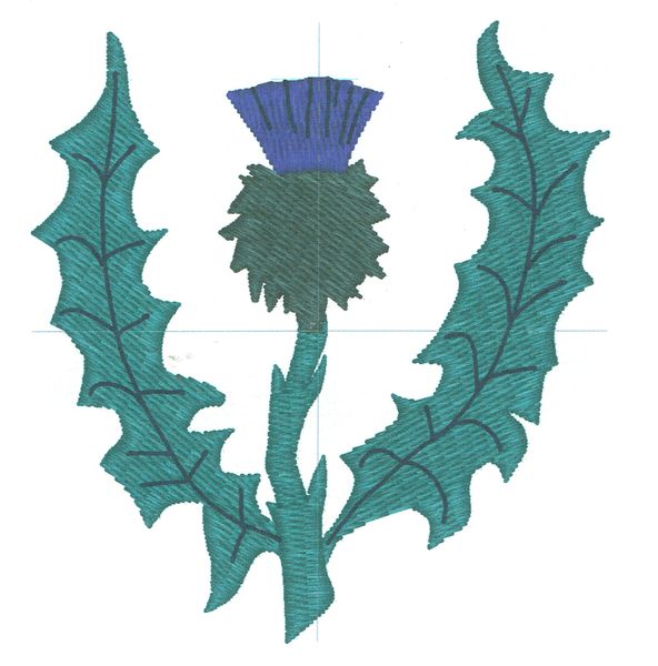 Thistle Embroidery Design