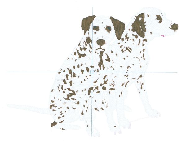 Dalmations Embroidery Design