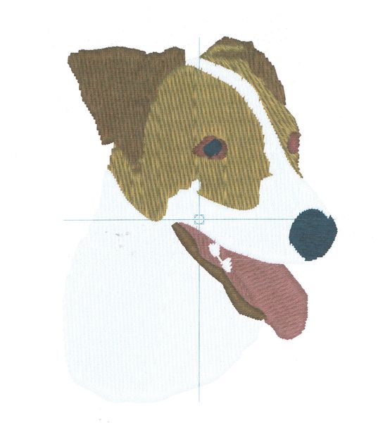 Jack Russell Embroidery Design