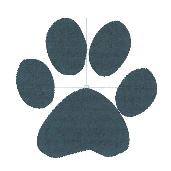 Paw Print Embroidery Design