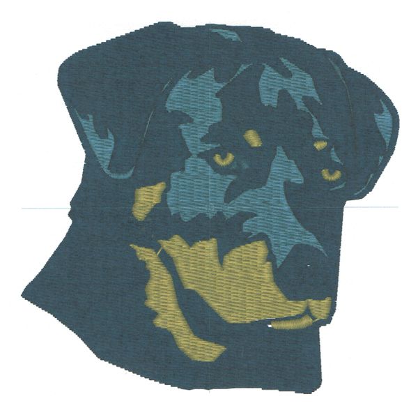 Rottweiler Embroidery Design