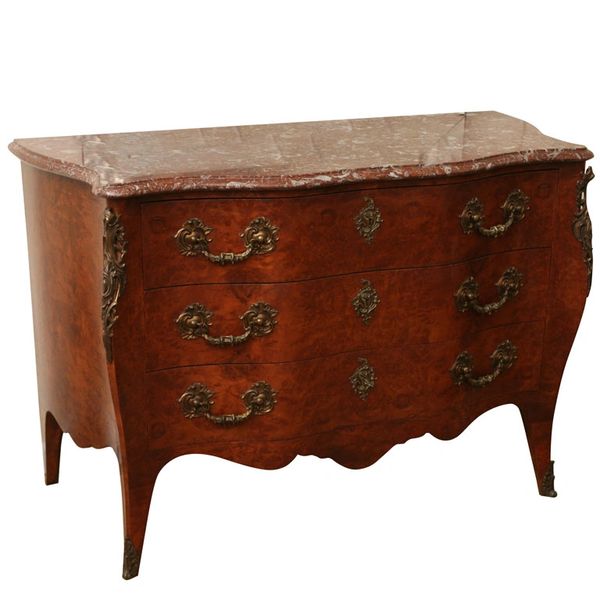 Antique Chest of Drawers With Verona Marble Top