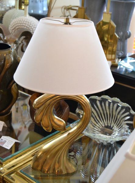 Pierre Cardin Manner Sculptural Brass Table Lamp Heyco | Galleria d