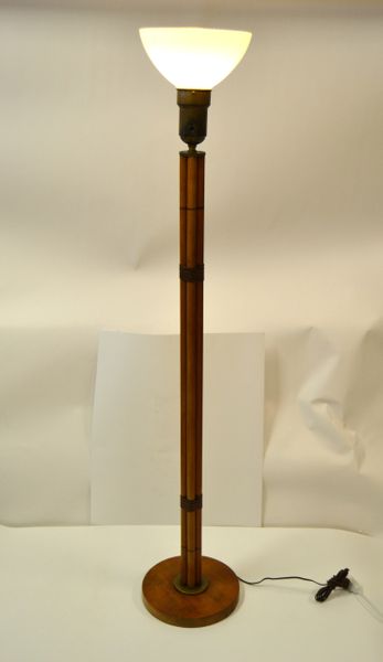 Brass Faux Bamboo Floor Lamp. Mid Century Hollywood Glamour Brass Faux  Bamboo Floor Lamp With Decorative Base. Rare Model. -  Canada