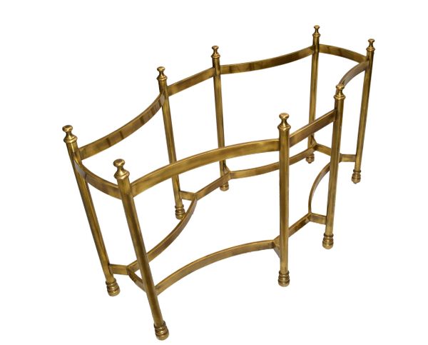 Mastercraft Bronze Dining Table Base Hollywood Regency Asian Modern Inspired 70s