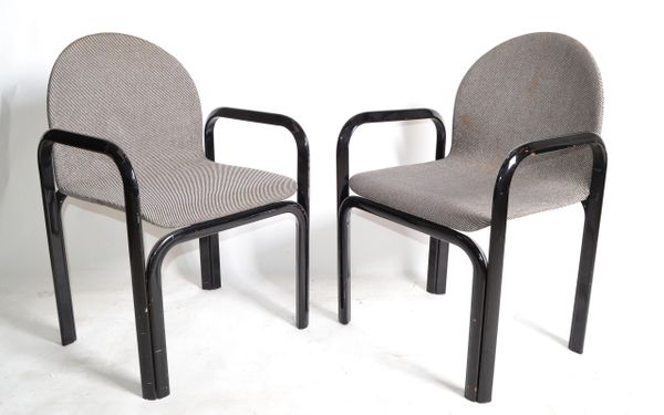 Gae Aulenti for Knoll International Armchairs Mid-Century Modern 1975 - Pair