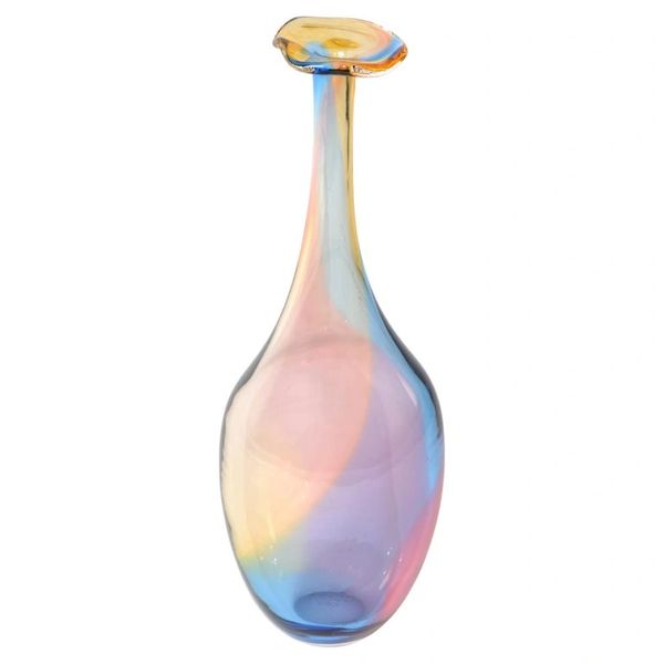 Kjell Engman Kosta Boda Fidji Collection Colorful Crystal Bud Vase Scandinavian