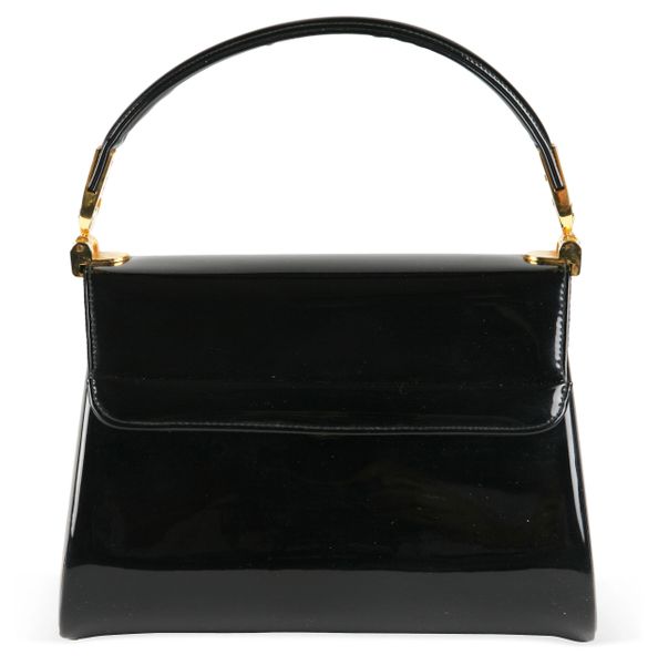 Black Patent Leather Handbag