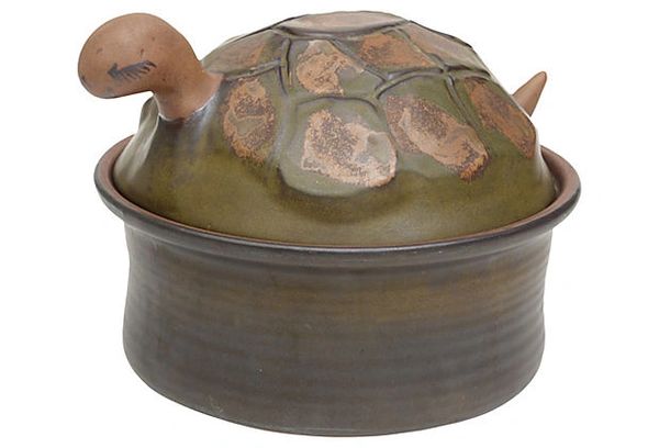 Ceramic Turtle Lidded Box