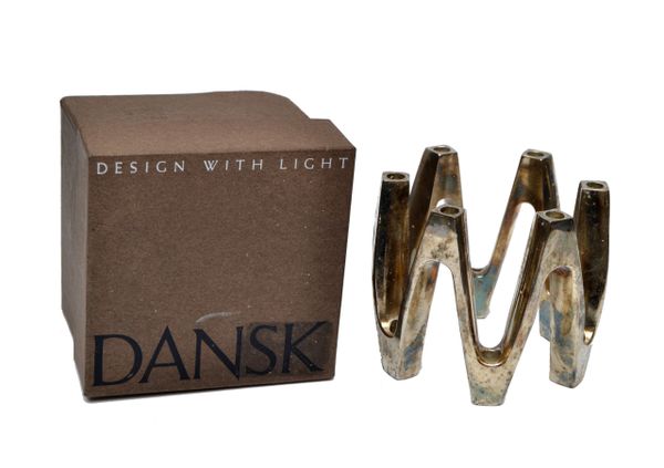 Jens Quistgaard Silverplate Crown Candle Centerpiece by Dansk