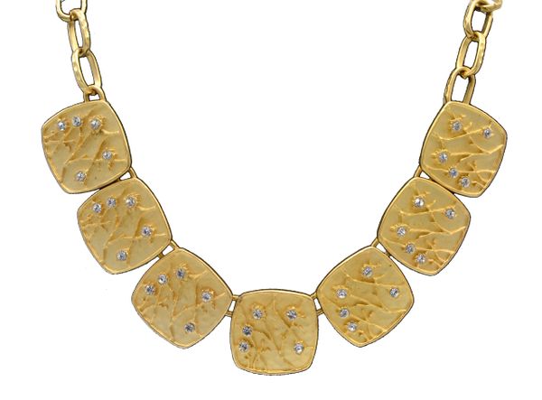 Kenneth Lane Golden Vintage Necklace with Earrings