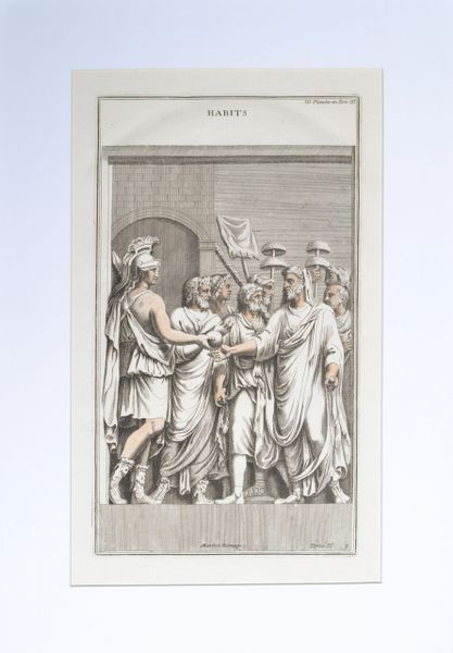 18th C Copperplate Engraving by Bernard de Monfaucon, Ancient Habits