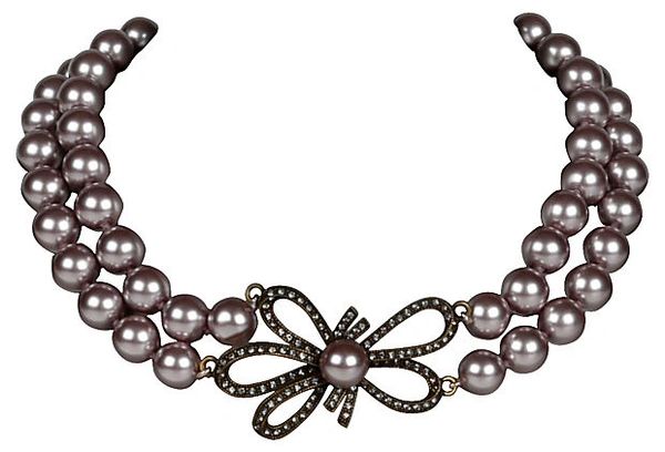 Heidi Daus 2 Strand Faux-Pearl Necklace