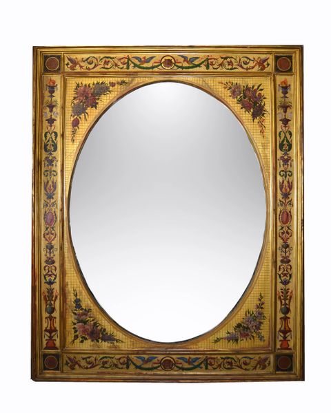 19th Century Gilt Wood Italian Wall Mirror