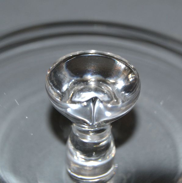 Vintage Crystal Clear Art Glass Apple by Elsa Peretti for Tiffany