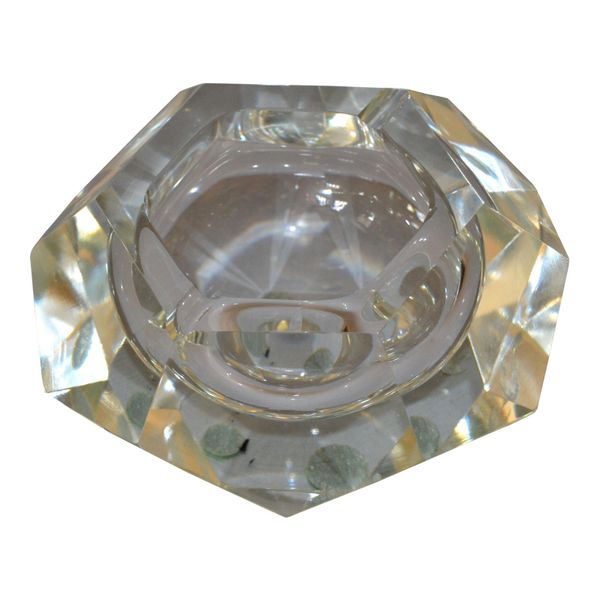 Faceted Crystal Ashtray