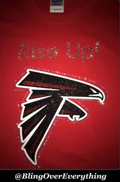 Atlanta Falcons Bling Rise Up Shirt