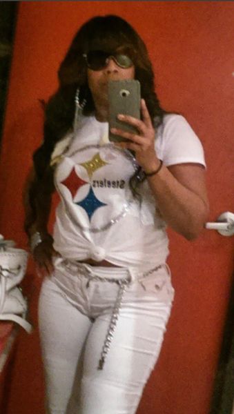 Pittsburgh Steelers Ladies Bling Shirt.