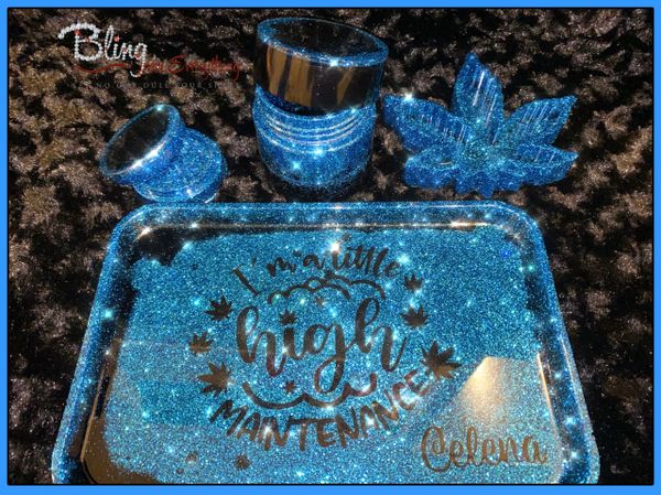 Rolling Tray Sets (Designer) - Gift Shop Items - Glitterin Spice