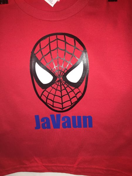 Custom Spiderman Shirt with Child's Name