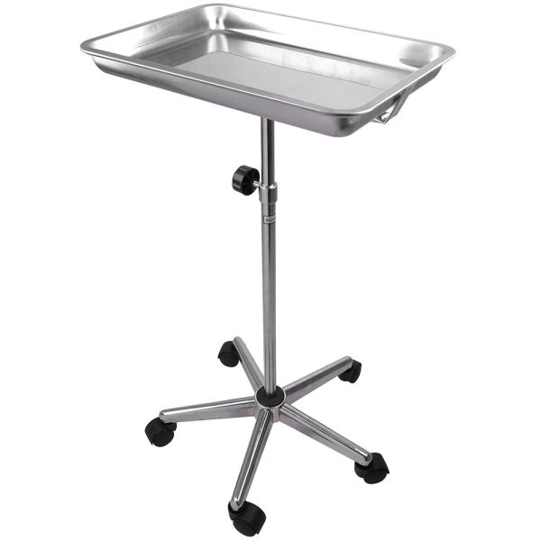 Dental Stainless Steel Mobile Tray Stand
