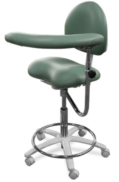Galaxy Model 2021 Dental Assistant Stool, Contoured seat with special cutout