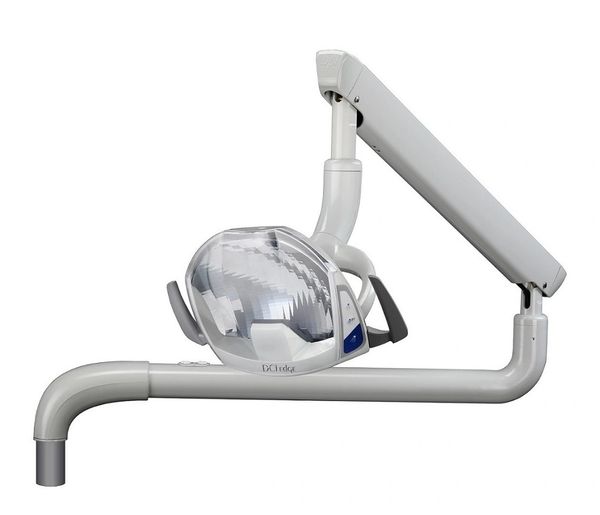 DCI Edge Series 4 Led Curverd Post Mount Gray Dental Operatory Light