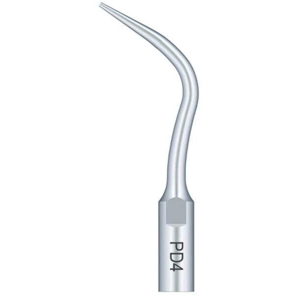 DTE Ultrasonic Perio Scaling Stainless Steel Silver Tips PD4, 5/Pk. Periodontal