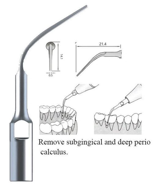 PD3 Ultrasonic Piezo Scaler Tips PD3, 5/Pk. Periodontal Scaling Tips