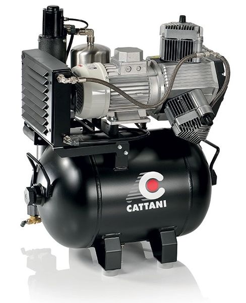 Cattani Single Head 3 cylinder Dental Oiless Air Compressor