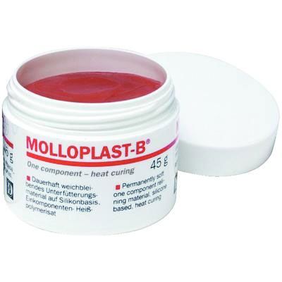 Buffalo Heat-curing Molloplast-B Soft Relining Material 45Gm Jar