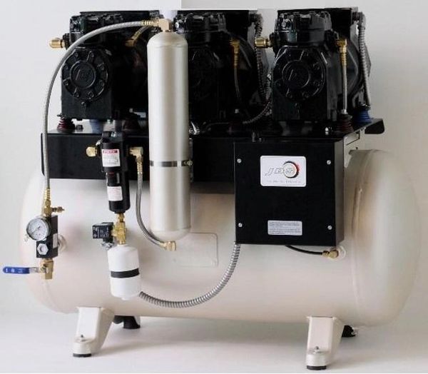 JDS Mfg JLC32 Triple Head Lubricated Dental Air Compressor