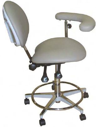 Galaxy Model 2022 Dental Assistant Stool,Contoured seat with 3 way adjustable height