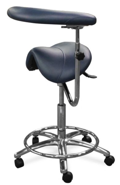 Galaxy Model 2085 Dental Assistant Stool,Contoured Ergo Saddle Seat