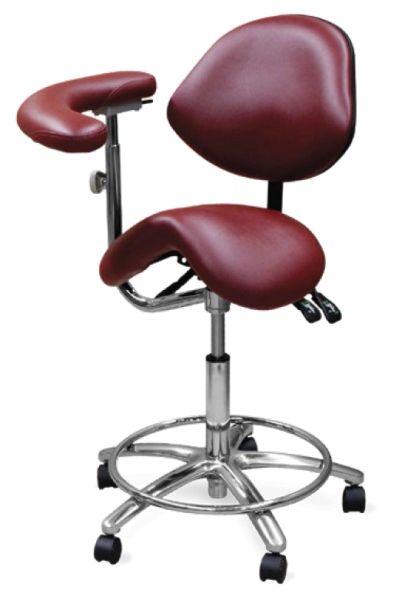 Galaxy Model 2035 Dental Assistant Stool,Contoured Ergo Saddle seat with 3 way adjustable height