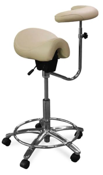 Galaxy Model 2045 Dental Assistant Stool,Contoured Ergo Saddle seat