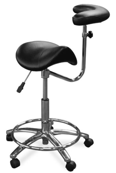 Galaxy Model 2055 Dental Assistant Stool,Contoured Ergo Saddle seat