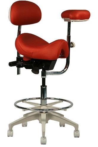 Crown Seating Durango C90SBAB Assistant Stool With Ratcheting Arm & Back Support