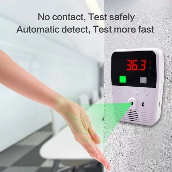 Security Tronix Therma Scan Wall Mounted No Contact Thermometer White  ST-THERMASCAN-1