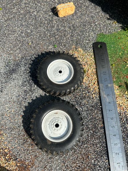 Tractor Farm machinery Front Rubber tyre wheel sets 55mm x 15mm