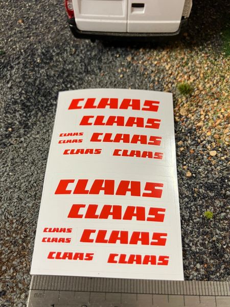 Claas farm machinery balers tractors pre cut professional High quality vinyl sticker set Claas farm machinery tractor combine decals