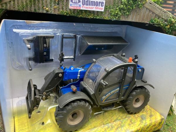 Lightly weathered Britains New Holland Telehandler conversion 1:32 scale BOXED 43085A2
