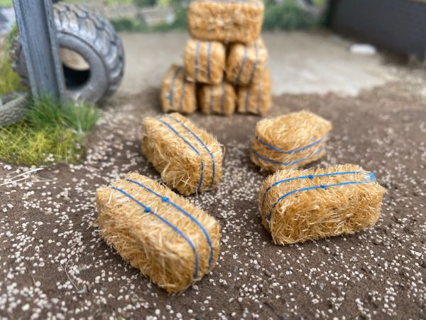 Pack of 10 handmade Bales Britains replicagri model toy farm diorama 1:32