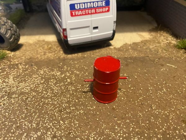 Hand made Rear barrel weights 1:32 scale RED