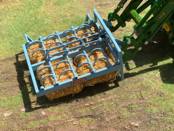 BLR Models Laser cut BRASS Scratch built Cook Flat 8 bale grab 1:32 scale