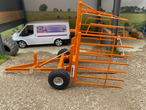 Laser cut BRASS Scratch Built BROWNS Bale Carrier 1:32 scale BLR Models