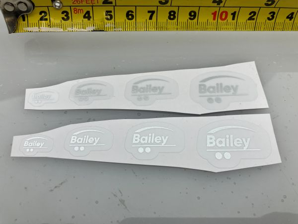 Bailey pre cut Professional High quality vinyl Decals white Bailey decals 1:32 scale