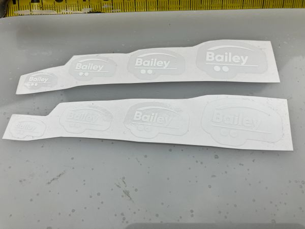 Bailey trailers pre cut professional High quality vinyl Decals white Bailey decals