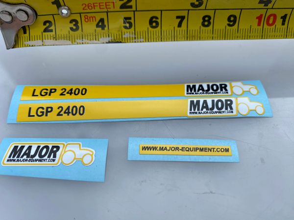 High quality vinyl set of decals Major LGP 2400 slurry tanker 1:32 scale